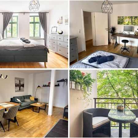 Super Zentrale, Gemutliche Wohnung Mit Balkon ไลป์ซิก ภายนอก รูปภาพ